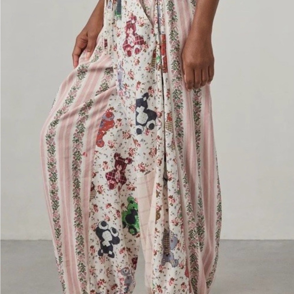 Urban Outfitters Multicolor Patchwork Wide-Leg Pants